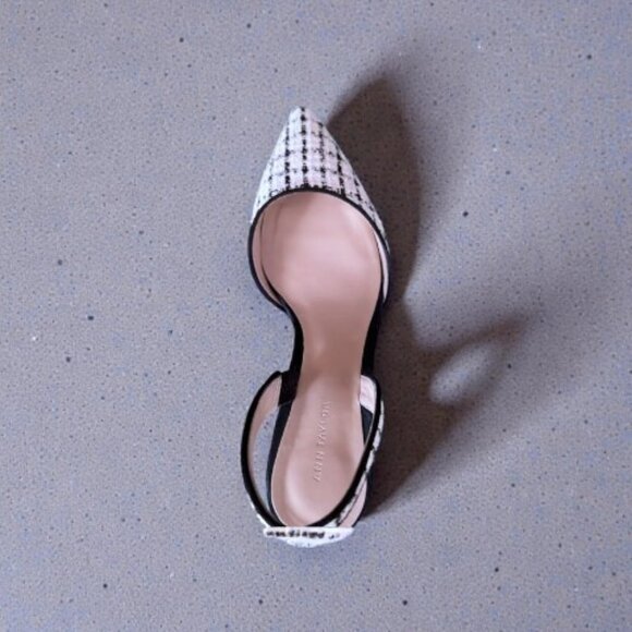 Ann Taylor Tweed and Suede Slingback Heels - Size 8.5 - Picture 5 of 8